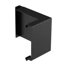 Заглушка планки декоративной правая Galeco Stal² система 125/80x80 RAL 9005 Черный