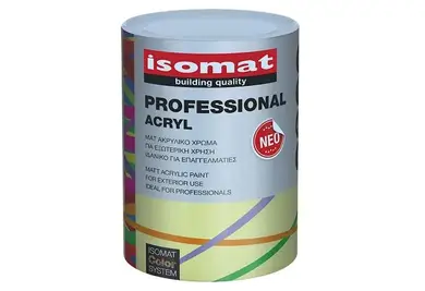 Матова акрилова фарба Isomat ISOMAT PROFESSIONAL ACRYL 0,95 л, Base TR