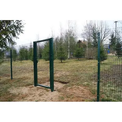 Калитка Завод Центр - Сетка Заграда Стандарт ОЦ+ППЛ 2400 мм RAL 6005