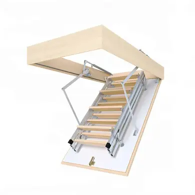 Горищні сходи Bukwood COMPACT Metal Standard 3-секційні Н280см 130х90 см