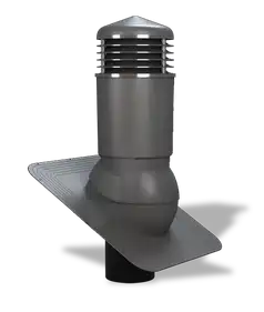 Вентиляционный выход утепленный для битумной черепицы Wirplast WiroVent STANDARD PLUS K81 Ø125/500 мм графит