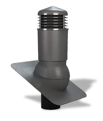 Вентиляційний вихід утеплений для бітумної черепиці Wirplast WiroVent STANDARD PLUS K81 Ø125/500 мм графіт