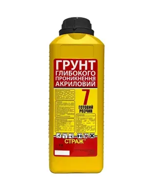 Грунтовка глибокого проникненя акрилова STRAZH Страж - 7 1 л (конц.) 1:9