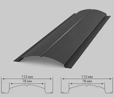 Ламель штахета GOOD ROOF матполиестер Германия Zn 225 0,50 мм RAL 7016 Антрацит
