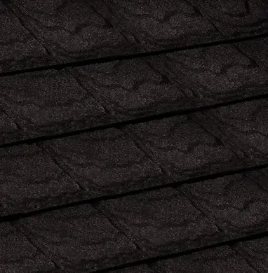 Композитная черепица QueenTile Slate Black Cracovia