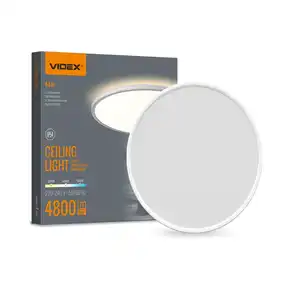LED Cвітильник Videx з декоративною підсвіткою DL5R 44W 3000K-4000K-5000K White (VL-DL5R-44CW)