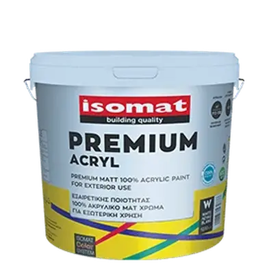 Матова акрилова фарба Isomat ISOMAT PREMIUM ACRYL 9,7 л, Base D