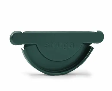 Заглушка желоба универсальная Struga система 135/90 RAL 6020 Зеленый