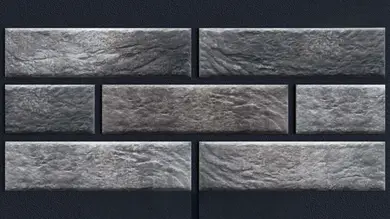 Фасадна термопанель з клінкерною плиткою КерамТерм Cerrad Лофт Брик Пеппер 100 Neopor EPS 120