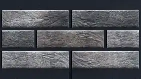 Фасадна термопанель з клінкерною плиткою КерамТерм Cerrad Лофт Брик Пеппер 100 Neopor EPS 120