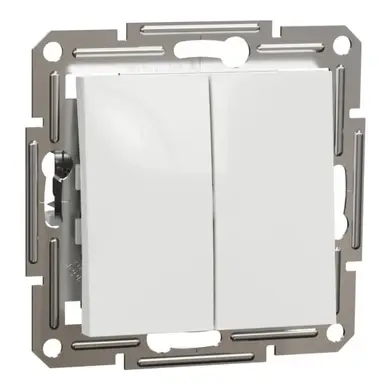 Кнопка Schneider Electric 2-мод. 2-кл. "ASFORA" без рамки белый 