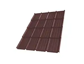 Металлочерепица Tile "Престиж 30" полиэстер U.S.Steel 0.50 mm RAL 8017 Коричневый