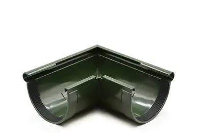 Кут ринви зовнішній RainWay система 90/75, 90° RAL 6009 Зелений