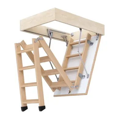 Горищні сходи Bukwood ECO+ Standard дерев'яні 3-секційні Н280см 130х90 см