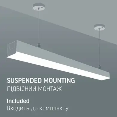 LED светильник линейный Videx BN03 30W 0.6М 5000K 220V Black (VL-BN03-30065B)