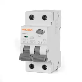 Диференційний автомат Videx Resist АС 2Р 30мА 6кА 32А (VF-RS6-DA2AC32)