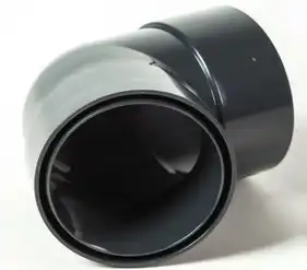 Колено с двумя раструбами ProAqua система 125/90, 87,5° RAL 7016 Графитовый