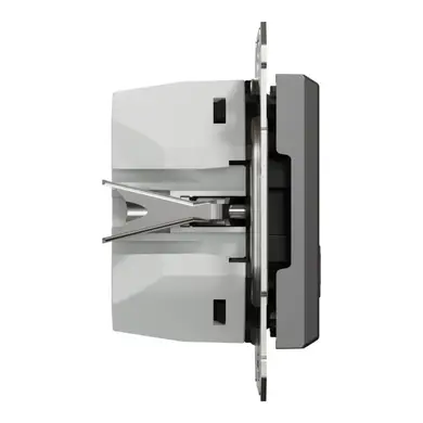 Розетка Schneider Electric 2-я USB внутр. А+С, 3А, 45Вт, без рамки, антрацит 