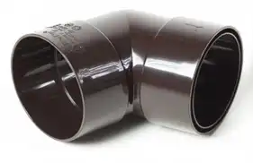Коліно з двома розтрубами ProAqua система 125/90, 87,5° RAL 8019 Темно-коричневий