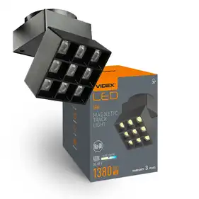 Світильник магнітний трековий Videx LE29B 16W 4000K 48V Black (VL-TRMS-LE29B)