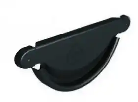 Заглушка ринви Flamingo система 125/90 RAL 7016 Антрацит