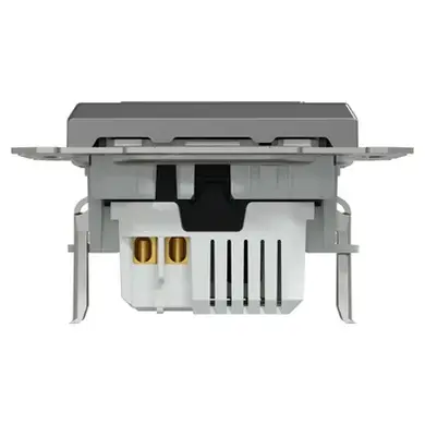 Розетка Schneider Electric 2-а USB внутр. А+С, 21Вт "ASFORA"  антрацит 