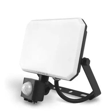 LED прожектор Videx F3 30W с датчиком движения 5000K 220V Black (VLE-F3-0305B-S)