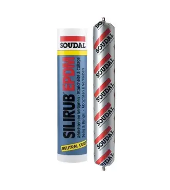 PROF Герметик Soudal SILIRUB EPDM черный 600 мл
