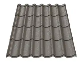 Металлочерепица Будсервис "Монтерей ЗD" Relief iceCrystal mat Thyssen krupp 0.50 mm RAL 8017 Коричневый