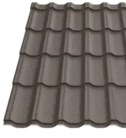 Металочерепиця Будсервіс "Ера 25" Relief iceCrystal mat Thyssen krupp 0.50 mm RAL 8019 Коричневий