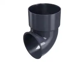 Колено сливное Regenau 87,5° система 125/80 RAL 7024 Графитовый