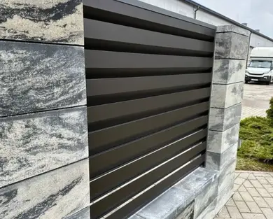 Панель ограждения LVKS Ромб MAXI Словакия U.S.Steel 0,50 PEMA RAL 8019