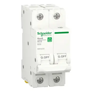 Автоматический выключатель Schneider Electric 2-п. RESI9 32A В (6kA) (C2)