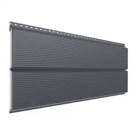 Фасадна панель Tilе "Хвиля" High Build мат U.S.Steel 0,50мм RAL 7024 Сірий