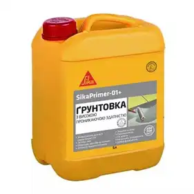 Грунтовка универсальная для пористых поверхностей Sika SikaPrimer-01+ 5 л