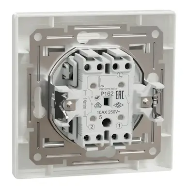 Вимикач Schneider Electric 2-кл. внутр. "ASFORA" бiлий (C1) 
