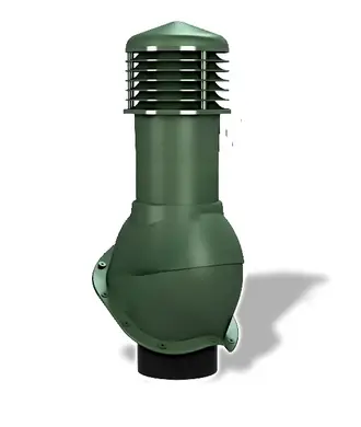 Вентиляційний вихід неізольований для металочерепиці Wirplast WiroVent PERFEKTA K53 Ø150/500 мм зелений