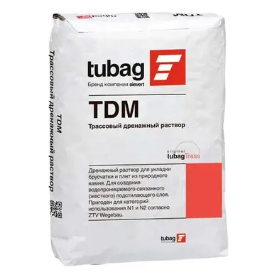 Трассовый дренажный бетон Tubag TDM 25 кг