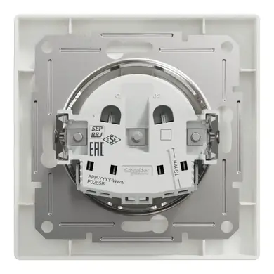 Розетка Schneider Electric 1-а без З/К внутр. "ASFORA" бiла (C1)