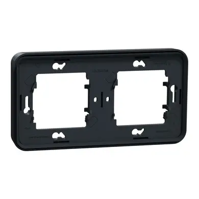 Рамка Schneider Electric 2-х кратна IP55 "MUREVA S" чорна (C2) 