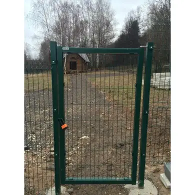 Калитка Завод Центр - Сетка Заграда Стандарт ОЦ+ППЛ 1230 мм RAL 6005