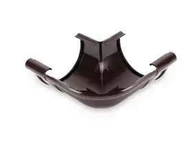 Угол внешний Galeco PVC система 150/100 90° RAL 8019 Темно-коричневый