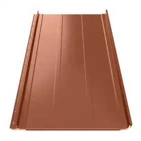 Кликфальц Tile "Трапеция" полиэстер U.S.Steel 0.50 mm RAL 8004 Терракота