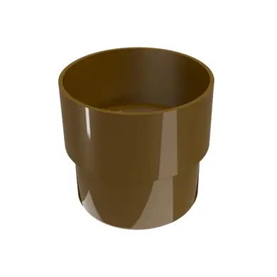 З'єднувач труби Regenau система 125/100 RAL 8017 Коричневий
