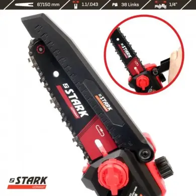 Мини-пила аккумуляторная цепная STARK BCS-2116 1х21Вх2А, безщ, 150мм, кейс