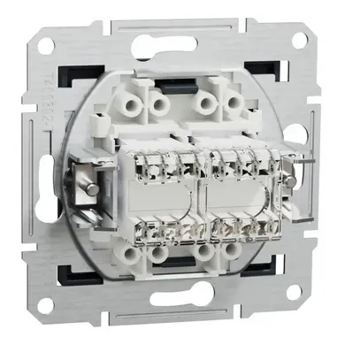 Розетка Schneider Electric комп. двойная RJ-45 внутр. "ASFORA" без рамки антрацит (C2) 