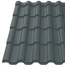 Металочерепиця Будсервіс "Венера 15" Relief iceCrystal mat Thyssen krupp 0.50 mm RAL 7016 Графіт