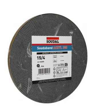 Лента ПСУС Soudal SOUDABAND Acryl 300 20мм 4/16 8м