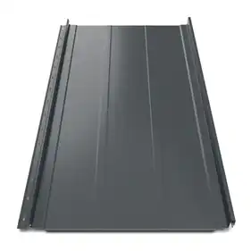 Клікфальц Tilе "Трапеція" поліестер Arcelor Nippon 0.39 mm RAL 7016 Графіт