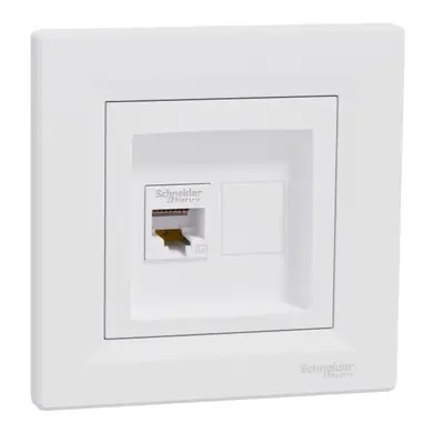 Розетка Schneider Electric комп. RJ-45 внутр. "ASFORA" бiла (C1) 